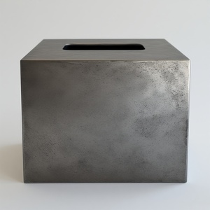 Boîte à mouchoirs décorative en métal multifonctionnelle, conçue pour un usage quotidien pratique, forme moderne lisse et attrayante, portable et durable - Product Image 2