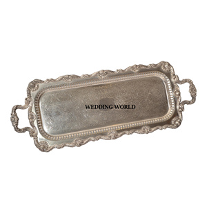 Gold Plated Hammered <b>Chocolate</b> Tray Rectangle Shape New <b>Chocolate</b> Tray Classic Stylish New <b>Chocolate</b> Tray - Product Image 3