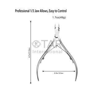 Cortacutículas Profesional de Acero Inoxidable, Pinzas para Cutículas, Removedor de Cutículas, Herramientas de Manicura y Pedicura - Product Image 4