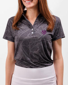 Camisetas sin mangas de secado rápido Polo DE TENIS atlético con logotipo Polos de mujer Camisetas de golf sin mangas Botón Ligero - Product Image 5