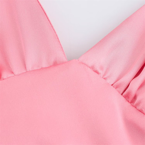 Vestido Halter Sexy para mujer, sin mangas, sin tirantes, Color sólido, ajustado, Halter, para vestidos de noche de Hotel - Product Image 2