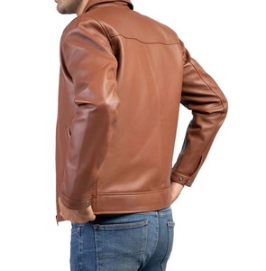 Wholesale 2025 New Fashion Genuine Leather Customized <b>Long</b> Sleeve <b>Men's</b> <b>Jacket</b> high quality <b>Men's</b> Winter <b>jacket</b> for <b>men</b> - Product Image 3
