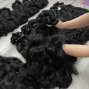 Paquetes de cabello humano virgen sin procesar 100% cabello humano vietnamita Color negro natural 8 "a 32" Extensiones de cabello - Product Image 2