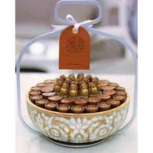 Support à gâteau de haute qualité sans BPA résistant à la chaleur incrusté de nacre pour les fournitures de restaurant, d'hôtel, les fêtes, l'utilisation du Ramadan, les fêtes de l'Aïd - Product Image 5