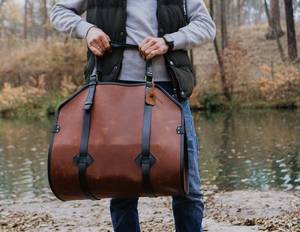 100% Real Cowhide Genuine Leather Hot Selling Firewood <b>Log</b> <b>Carrier</b> Wood Bag <b>Log</b> Holder Gift for Home LLR-0062 - Product Image 5