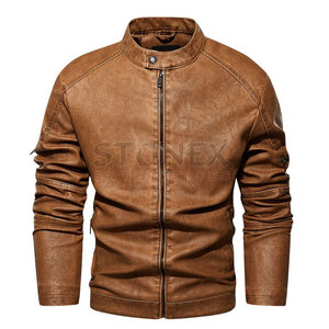 2023 <b>Men's</b> Genuine Leather <b>Canvas</b> Puffer Hooded <b>Jacket</b> Stand Collar Winter Breathable OEM Service Wholesale Price - Product Image 1