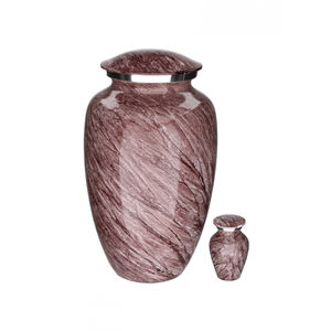 Urnes de crémation de 10.5 "de style américain durable en aluminium fini en métal fini accrocheur pour une utilisation funéraire de cendres humaines adultes - Product Image 4