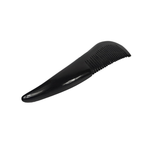 Peigne en corne de boeuf de buffle Design nautique antistatique Couleur naturelle polie avec une vente chaude de petite taille - Product Image 2