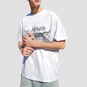 T-shirt à col rond personnalisé pour hommes T-shirt imprimé respirant en coton et polyester épais pour hommes - Product Image 2