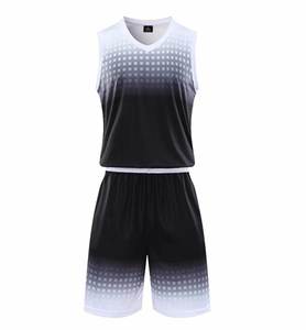 Conjuntos de uniformes de baloncesto Unisex personalizados más vendidos, uniforme de equipo elegante de talla grande transpirable, 100% poliéster, antibacteriano - Product Image 6