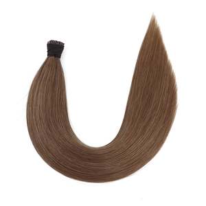 ผมต่อแบบ I-Tip Remy 8 นิ้ว ลอนธรรมชาติ สีน้ำตาลกลาง 9A - Product Image 1
