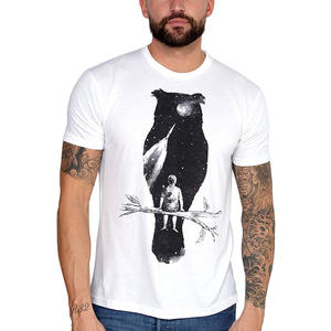 T-shirt à manches courtes imprimé anti-rides pour hommes-Confortable et respirant, anti-boulochage, T-shirt pour hommes - Product Image 1