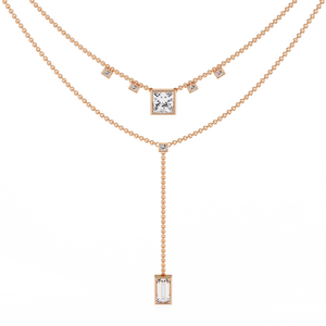 Collier en or 18 carats avec diamant cultivé en laboratoire, magnifique accessoire pour femmes - Product Image 2