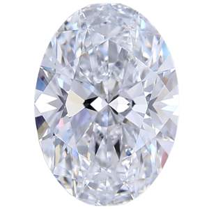 Diamante Ovalado de Laboratorio de 3 Quilates, Corte Ovalado, D VVS1 VVS2 VS1 VS2 - Product Image 2