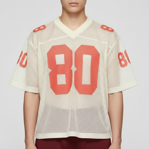 Maillot de football à manches courtes pour homme, imprimé, respirant, ample, en maille, 100% polyester, personnalisable pour équipe, vente chaude - Product Image 1