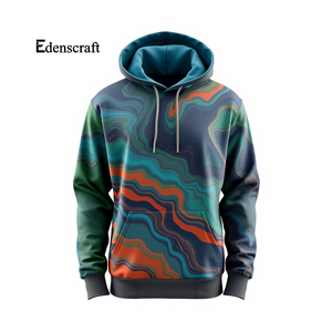 Pull à capuche imprimé décontracté pour hommes léger et chaud vêtements d'hiver tissu en coton doux et durable Style urbain confortable - Product Image 3