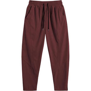 กางเกงฮาเร็มทรงหลวมมีสไตล์สำหรับผู้หญิงขนาดใหญ่พิเศษกางเกงผ้าลินินลำลองเอวสูงเอวยางยืดสำหรับฤดูร้อน - Product Image 3