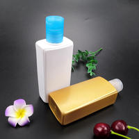 Botellas de Loción Rectangulares Planas de PET Blanco de 120 ml, 4 oz, 250 ml, 8 oz, Personalizadas, con Pulverizador, Serigrafía, Envases Cosméticos para Champú