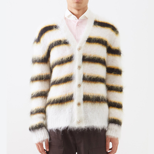 Pull tendance personnalisé en jacquard tricoté noir, chemises en mohair personnalisées, pull en os, tricot pour homme, pull en tricot personnalisé - Product Image 5