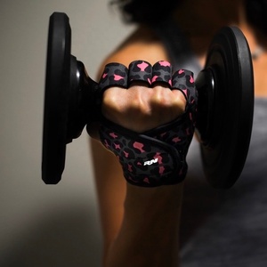 Guantes de Gimnasio Antideslizantes para Mujer con Logotipo Personalizado, Medios Dedos, Material de Poliéster, Personalizados - Product Image 3