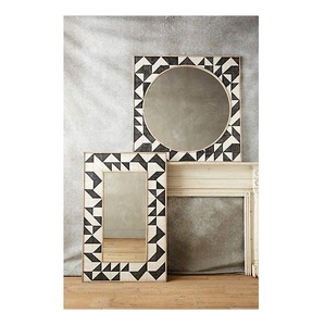Factory Price Handmade Bone Inlay Wall <b>Mirror</b> High Quality Mother Pearl Inlay Decorative Frame Modern Style for Home Decor - Product Image 3
