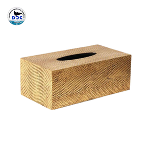 Adorable diseño Faux Shagreen Boa Caja de pañuelos Pañuelos faciales Uso Venta directa de fábrica Único para el hogar Muebles Tops Diseño - Product Image 1