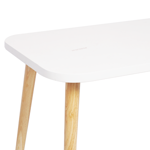 wholesalers online kids furniture cute mini rectangular white <b>table</b> for children made of MDF and solid wood for ages 6-14 - Product Image 6