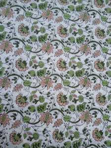 Bagru Dabu ผ้าฝ้ายแท้งานแฮนด์เมด5หลาชุดเครื่องแบบสวยงามทำด้วยมือจากผ้าฝ้ายแท้100% - Product Image 2