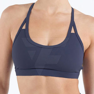 Soutien-gorge de sport pour femme de haute qualité, personnalisé, respirant, écologique, teint en pièce, léger, avec doublure en spandex, lavé sur mesure - Product Image 4