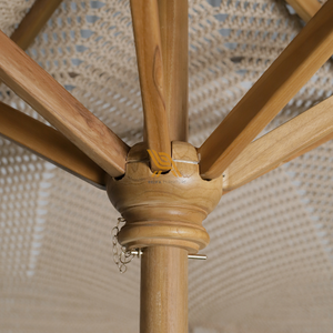 ร่มชายหาดกรอบไม้สักพร้อมวัสดุแข็งแรงและดูสวยงามสำหรับเฟอร์นิเจอร์กลางแจ้งชายหาด - Product Image 6