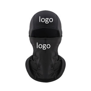 Vente en gros de logo personnalisé cagoule vierge masque de ski tendance gratuit 100% polyester unisexe adultes image unie masque de cyclisme - Product Image 1