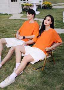 Haute qualité décontracté ample 100% coton peigné T-shirt couleur unie T-shirt logo peut être personnalisé corps chemise T-shirt pour hommes - Product Image 5