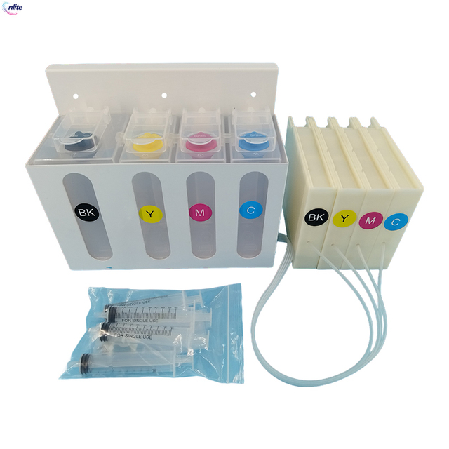 Enlite Compatible CISS for Epson WF-C8190 WF-C8690 WF-6093 WF-C8610 Bulk Refillable Continuous Ink Supply System