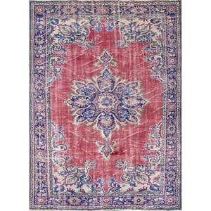 Alfombras de Lana Anudadas a Mano de Gran Tamaño, Diseño de Medallón Rojo y Naranja, para Sala de Estar o Pasillo - Pae-2629 - Product Image 1