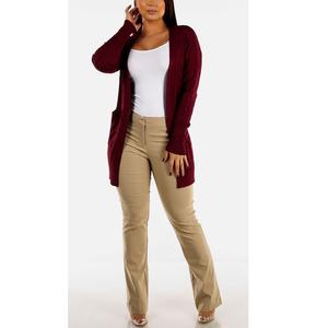 Offre Spéciale printemps et automne femmes taille haute pantalons décontractés dames élégant affaires bureau porter pantalon exportation de BD - Product Image 6