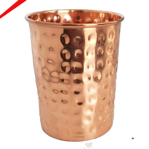 แก้วทองแดงรูปทรงกลมดีไซน์แบบใช้ค้อนทุบสำหรับบ้าน - Product Image 1