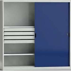 Armadio a Porte Scorrevoli 2000x2000x525mm 2 Scomparti (4 Cassetti, 7 Ripiani) - Product Image 2