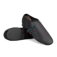 Chaussures de danse jazz personnalisées en cuir fendu avec doublure en coton et semelle extérieure en daim pour femmes, filles et enfants, usage intérieur par HULAR INTL