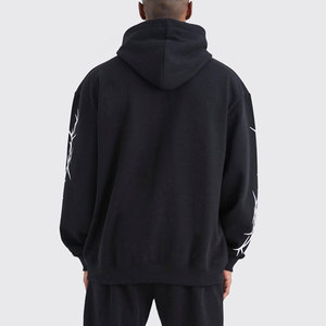 2024 nueva llegada de los hombres de peso pesado Streetwear sudaderas con capucha y Joggers conjunto ecológico Casual chándal para el invierno de talla grande - Product Image 4