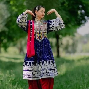 Vestido Kuchi étnico tribal Banjara de buen aspecto, vestido tradicional multicolor de fiesta Kuchi afgano/Pakistán, vestido Kochi 5508 - Product Image 6