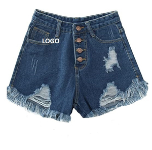 High Quality Canvas Denim Shorts Fashion High Waist Blue <b>Jeans</b> Casual Pants Elastic Waist <b>Drawstring</b> <b>Men</b> Denim Quick Dry - Product Image 4