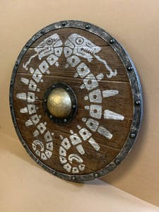 Top <strong>Sale</strong> Customizable OEM Support High Carbon <strong>Steel</strong> Medieval Knives <strong>Shield</strong> Wooden Viking <strong>Shield</strong> with <strong>Steel</strong> Paint <strong>for</strong> DIY - Product Image 6