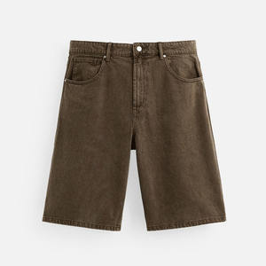 กางเกงยีนส์ขาสั้นทรงแบ็กกี้สำหรับผู้ชายกางเกงยีนส์ซักแบบ2025สไตล์วินเทจสำหรับฤดูร้อน - Product Image 5