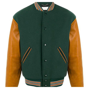 Veste universitaire personnalisée pour hommes Broderie de haute qualité Veste en toile à capuche de grande taille avec logo avant Style Letterman - Product Image 1