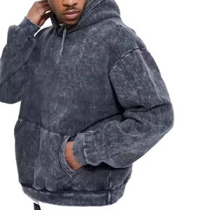 Conjunto Deportivo Personalizado al por Mayor, Lavado Ácido, para Hombre, Conjunto de 2 Piezas, Sudadera con Capucha y Pantalones, para Hombre, 2026 - Product Image 4