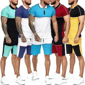 Conjunto de Camiseta Polo y Pantalones Cortos Deportivos de Verano para Hombre, Diseño de Punto Transpirable, Personalizado al por Mayor, Fusión sin Costuras de Poliéster/Algodón, Informal - Product Image 5