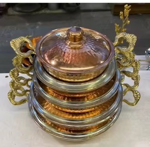 Tazón de Metal de Latón Hecho a Mano para Frutos Secos, Mejora la Presentación de Alimentos en Hoteles y Restaurantes, Apto para Lavavajillas, por KRAFT WORLD - Product Image 4