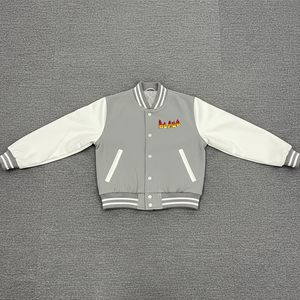 Vestes universitaires pour femmes, nouvelle collection 2025, vêtements décontractés, couleur unie, vêtements d'hiver, logo brodé en chenille personnalisé - Product Image 4