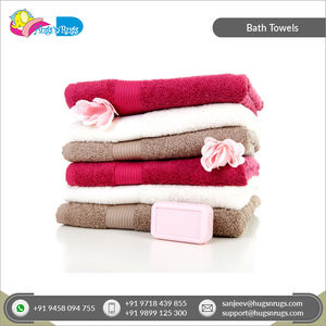 Suministro directo de fábrica Patrón elegante de calidad óptima 100% Algodón Zero Twist, Toallas de baño de algodón reciclado para el hogar, Hotel - Product Image 5