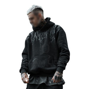 Nouveau Style Street Wear qualité supérieure sweats à capuche pour hommes sweats lavage à l'acide respirant écologique léger taille lourde à la mode - Product Image 1